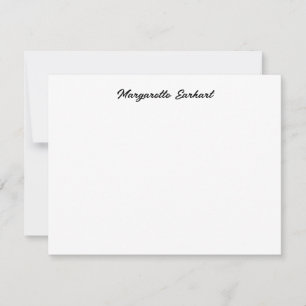 Minimale Vintage-Retro-Schrift Mitteilungskarte