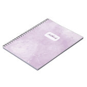 Minimale violette Marmor-Notizbuch Notizblock (Linke Seite)
