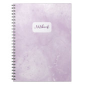 Minimale violette Marmor-Notizbuch Notizblock (Vorderseite)