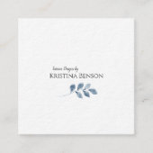 Minimale Visitenkarte - Blau (Vorderseite)