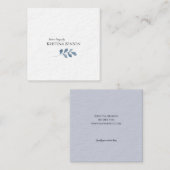 Minimale Visitenkarte - Blau (Vorne/Hinten)