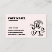 Minimale Visitenkarte für Coffeeshops | Moderne Ca (Rückseite)