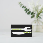 Minimale Visitenkarte für den persönlichen Koch Sc (Stehend Vorderseite)