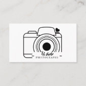 Minimale Visitenkarte für Fotografen (Vorderseite)