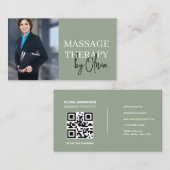 Minimale Visitenkarte für Masseure (Vorne/Hinten)