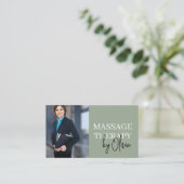Minimale Visitenkarte für Masseure (Stehend Vorderseite)