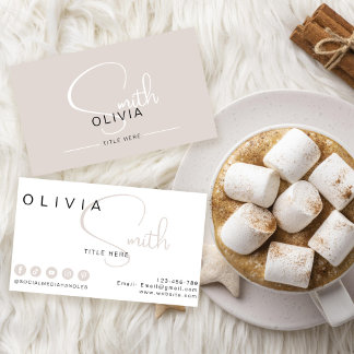 Minimale Visitenkarte für Visitenkarten