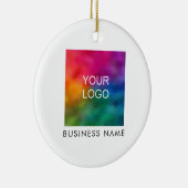 Minimale Vorlage für kundenspezifische QR-Code-Ges Keramik Ornament (Rechts)