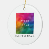 Minimale Vorlage für kundenspezifische QR-Code-Ges Keramik Ornament (Links)