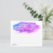 Minimale Wasserfarbe Gemeinsame Speicherkarte (Stehend Vorderseite)