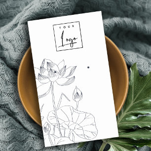 Minimale Wasserlilie Blumenschmuck-Ohrenanzeige Visitenkarte