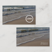 Minimale Waves Massage Therapie Visitenkarte (Vorne/Hinten)