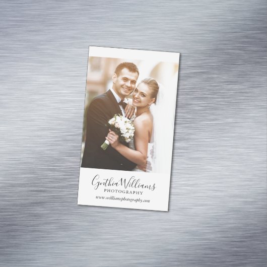 Minimale | Wedding Fotografie Magnetische Visitenkarte (Beispiel)