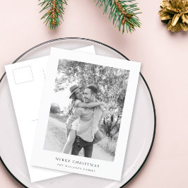 Minimale Weihnachten | Einfaches Schwarz-Weiß-Foto