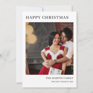 Minimale Weihnachts-Flatcard für Weihnachtsgrüße Feiertagskarte