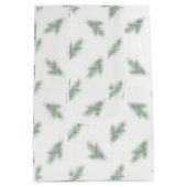 Minimale Weihnachts-Korporat-Tannenbaum-Muster Mittlere Geschenktüte (Rückseite)