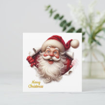 Minimale Weihnachts-Postkarte | Line Art Baum | Ka