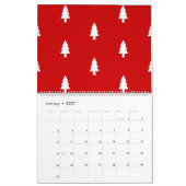 Minimale Weihnachts-Tanne einfach Kalender (Jan 2027)
