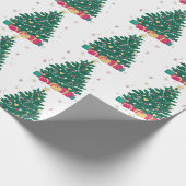 Minimale Weihnachtsbaum-Muster-Feiertagsgeschenke Geschenkpapier (Ecke)