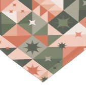 Minimale Weihnachtsbaum- und Sternengeometrie Kurzer Tischläufer (Ecke)