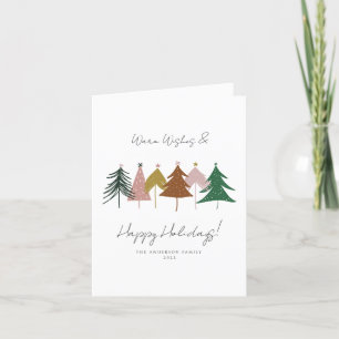 Minimale Weihnachtsbaumen Foto Weihnachtskarte Feiertagskarte