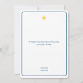 Minimale Weihnachtsbaumkarte (Rückseite)