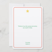 Minimale Weihnachtsbaumkarte (Rückseite)