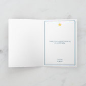 Minimale Weihnachtsbaumkarte Dankeskarte (Innenseite)