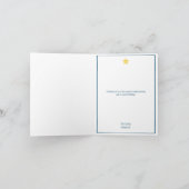 Minimale Weihnachtsbaumkarte Dankeskarte (Innenseite)