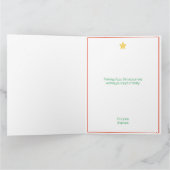 Minimale Weihnachtsbaumkarte Karte (Innenseite)