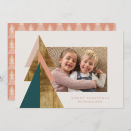 Minimale Weihnachtsbaumkarte Karte