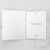 Minimale Weihnachtsbaumkarte Karte (Innenseite)