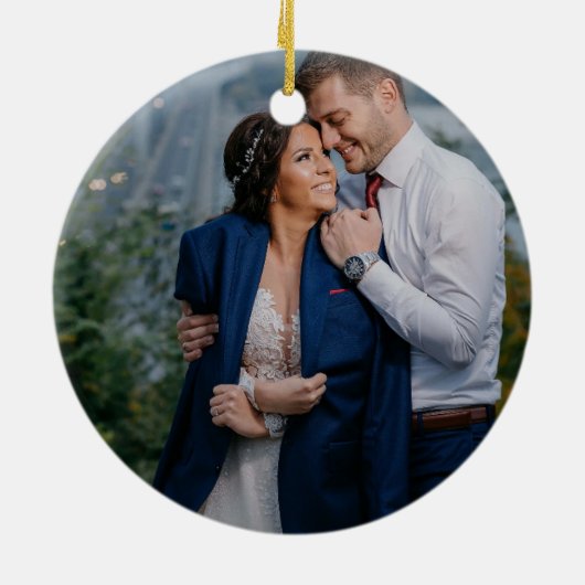 Minimale Weihnachtsdekoration FOTO Rainbow LGBTQIA Keramik Ornament (Hinten)