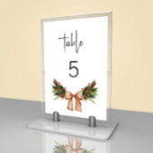 Minimale Weihnachtsfeier Tischnummer