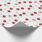 Minimale Weihnachtsfreude-Muster Geschenkpapier (Ecke)