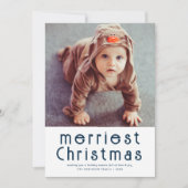 Minimale Weihnachtskarte Feiertagskarte (Vorderseite)