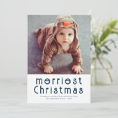 Minimale Weihnachtskarte Feiertagskarte (Stehend Vorderseite)