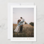 Minimale Weihnachtskarte für das Foto Feiertagskarte (Vorderseite)