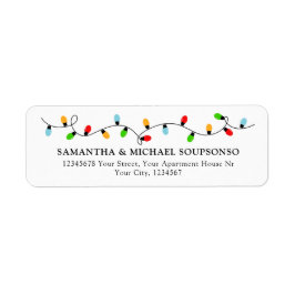 Minimale Weihnachtskarte Kontakt Rücksendeadresse