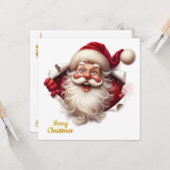 Minimale Weihnachtskarte | Line Art Tannenbaum | K Karte (Vorderseite/Rückseite Beispiel)