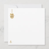 Minimale Weihnachtskarte | Line Art Tannenbaum | K Karte (Rückseite)