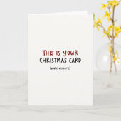 Minimale Weihnachtskarte Lustig Einfache Feiertage Karte (Gelbe Blume)