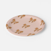 Minimale Weihnachtskekse Pappteller (Schrägansicht)