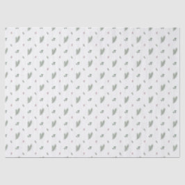 Minimale Weihnachtspattern, Kiefer, Beeren Seidenpapier