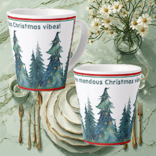 Minimale Weihnachtsstimmung wie ein Tannenbaum Mod Milchtasse