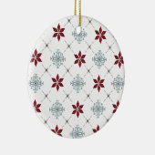 Minimale Weihnachtstypografie im Foto Keramik Ornament (Rechts)