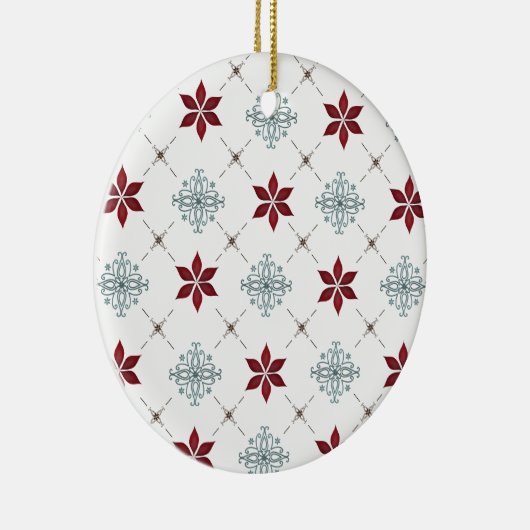 Minimale Weihnachtstypografie im Foto Keramik Ornament (Rechts)