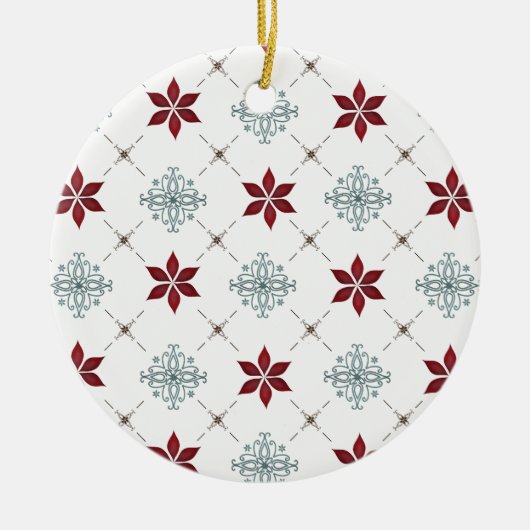 Minimale Weihnachtstypografie im Foto Keramik Ornament (Vorne)