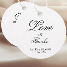 Minimale weiße und schwarze Hochzeit