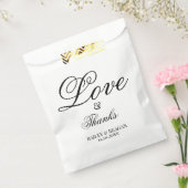 Minimale weiße und schwarze Hochzeit Geschenktütchen (Versiegelt)